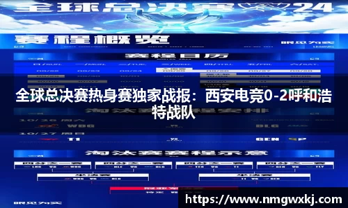 全球总决赛热身赛独家战报：西安电竞0-2呼和浩特战队